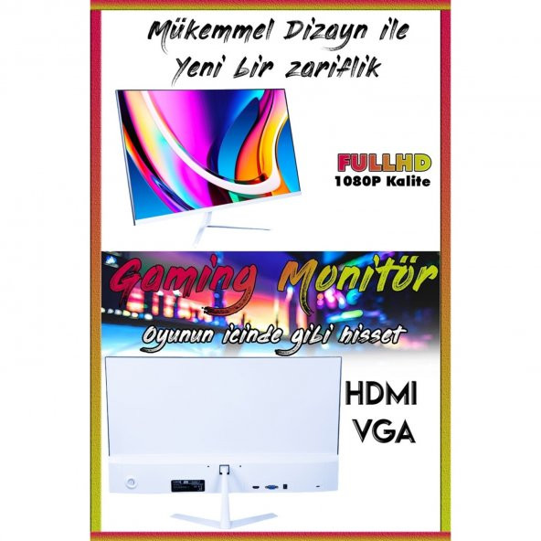 J-TECH GX319 i5 3470 16GB RAM 1TB+256GB SSD R7-240/4GB E.Kartı 24" FHD Wi-Fi Oyuncu Bilgisayarı - Resim 3