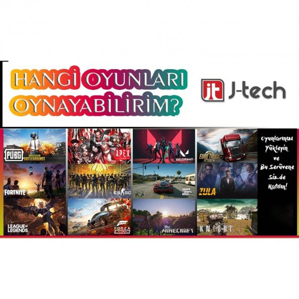 J-TECH GX319 i5 3470 16GB RAM 1TB+256GB SSD R7-240/4GB E.Kartı 24" FHD Wi-Fi Oyuncu Bilgisayarı - Resim 8