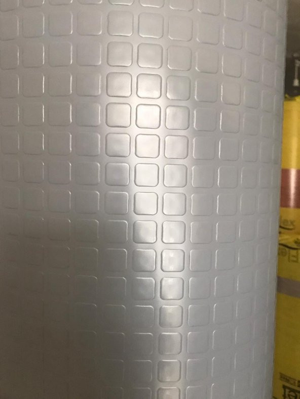 Oto Zemin Kaplama 2m X 5m Gri Dama Desen Pvc Oto Yer Döşemesi N11.55