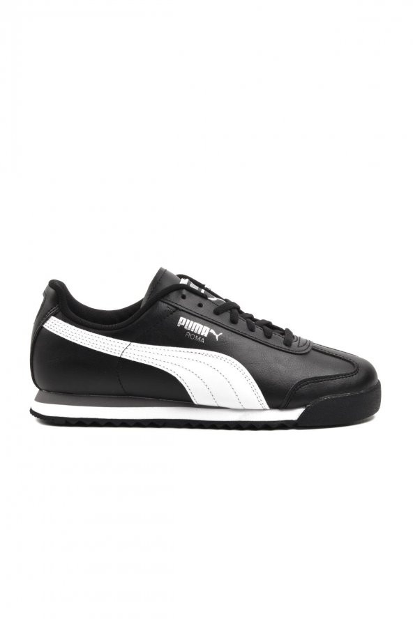 Puma Roma Basic 354259 Siyah-Beyaz-Gümüş Unisex Sneaker