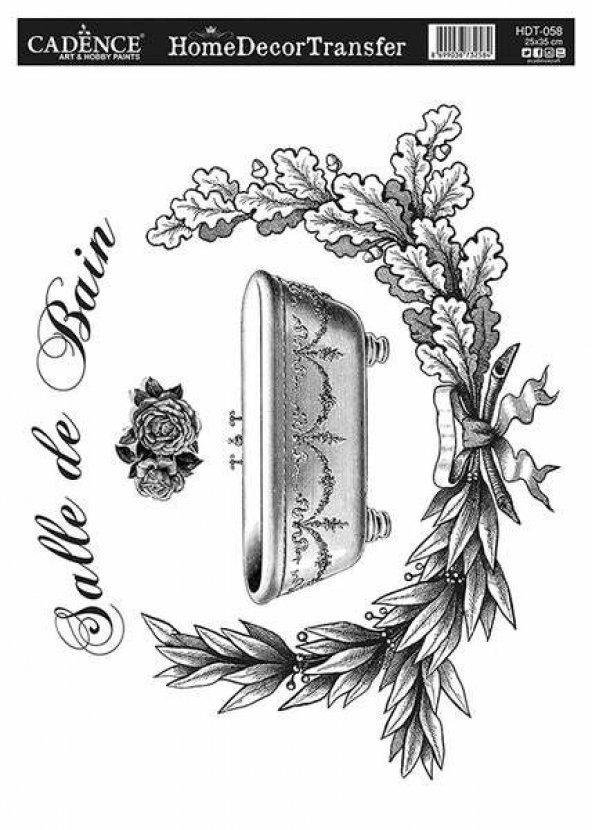 Cadence Home Decor Transfer 25x35 cm. HDT-058