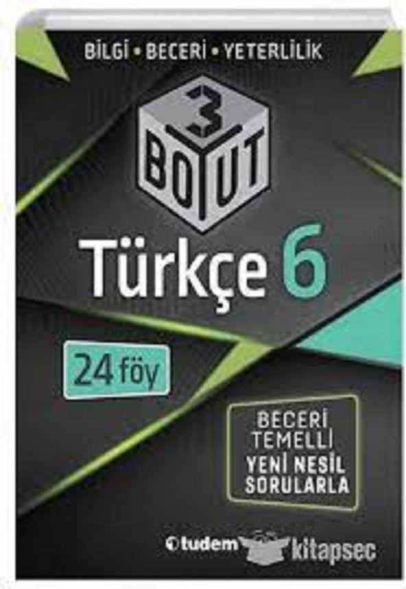 6. Sınıf Türkçe 3 Boyut Yeni Nesil Sorularla Tudem Eğitim