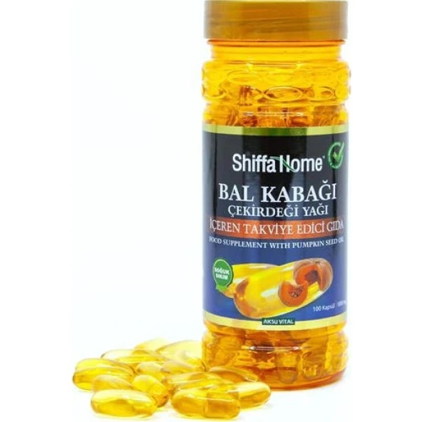 Shiffa Home Bal Kabağı Çekirdeği Yağı 1000Mg 100 Softjel