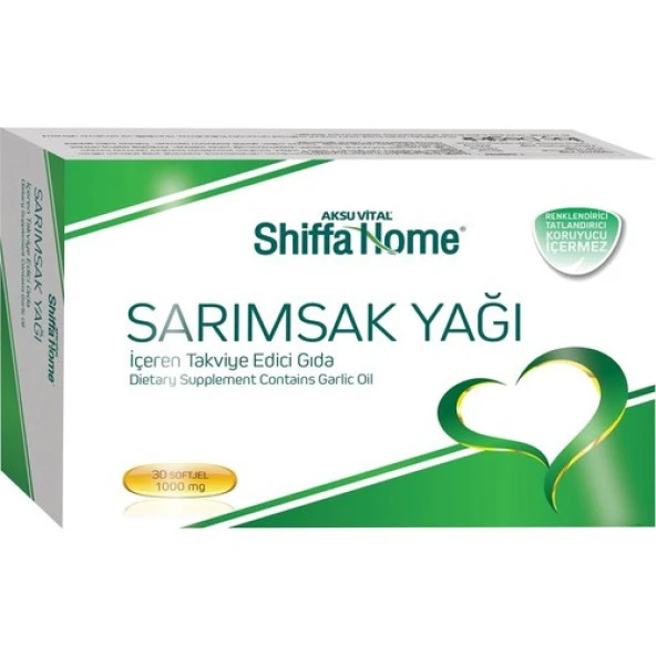 Shiffa Home Sarımsak Yağı Softjel 30 Adet