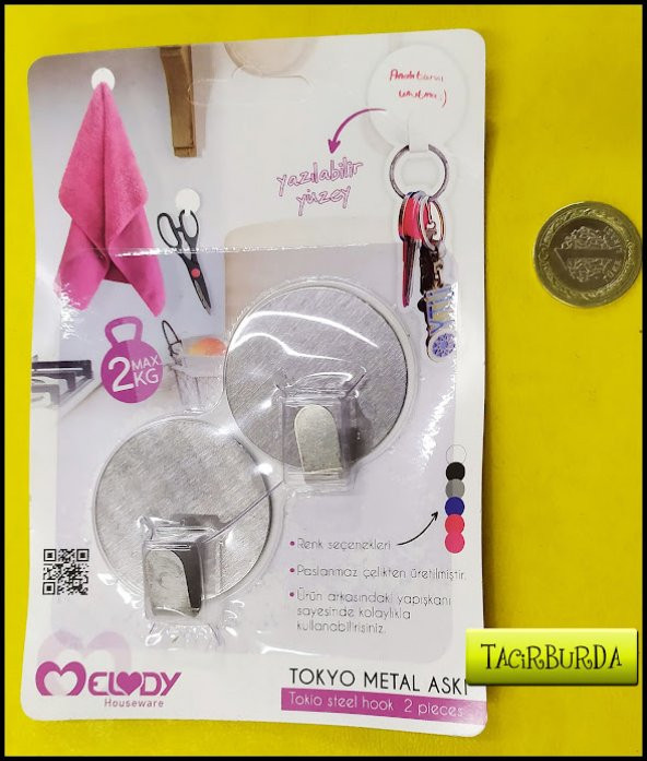 Metal Yazılabilir Askı Tokyo 2Li Metal Askı.77.211.