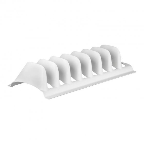 Tencere,Kapak,Tabak,Tava Düzenleyici Raf Stant Organizer 7 Bölmeli Plastik Tabaklık - 5