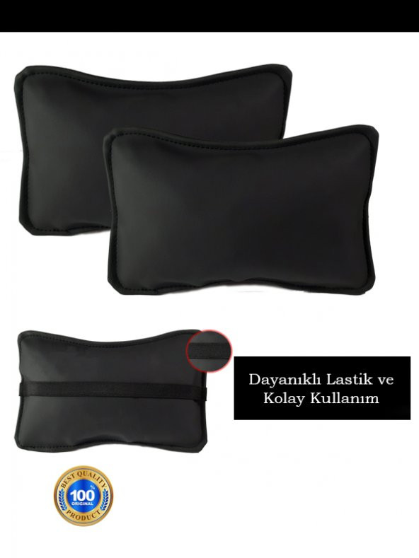 Citroen C2 2002 ve Sonrası Oto Koltuk Düz Renk Boyun Yastığı 2 Adet