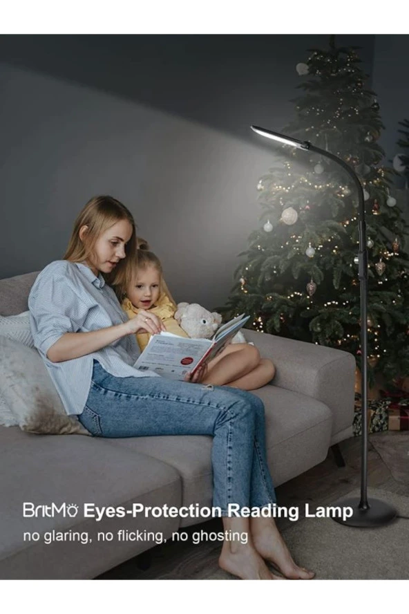 Aukey Modern Iç Mekan Aydınlatma Led Ayaklı 5 Kademeli Ayarlanabilir Parlaklık Modern Park Lambası - 3