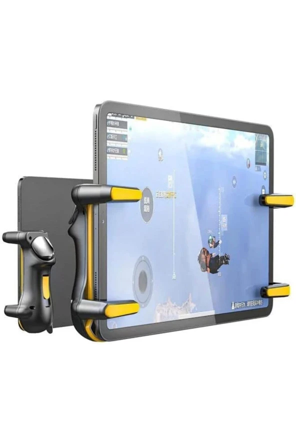 Gamepad Joystick Tablet Ipad Geniş Ekran Altı Parma Pubg Otomatik Seri Oyun Kolu Manyetik Tetik - 2