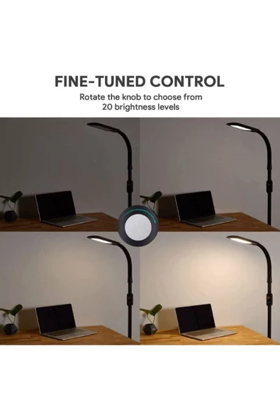 Aukey Modern Iç Mekan Aydınlatma Led Ayaklı 5 Kademeli Ayarlanabilir Parlaklık Modern Park Lambası - 5