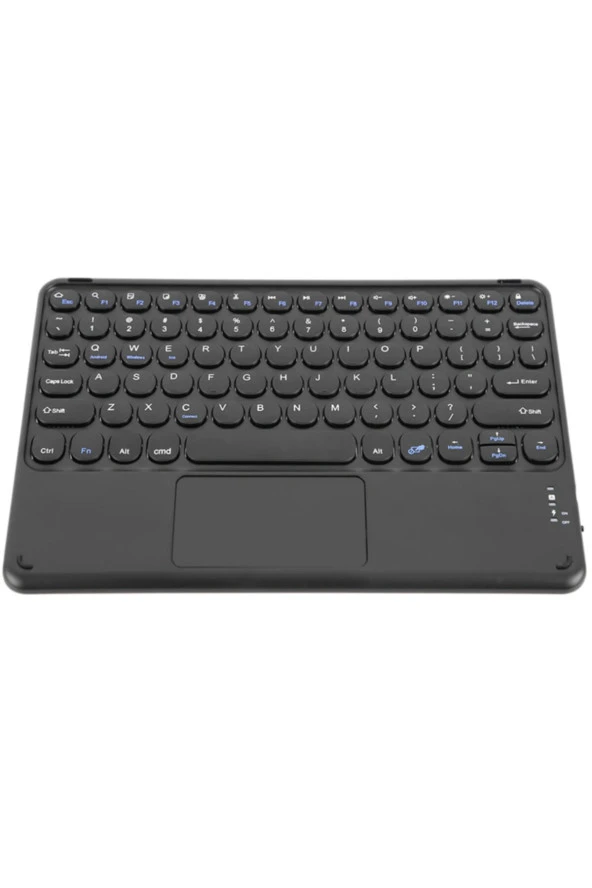 Taşınabilir Ultra Ince Kablosuz Ipad/tablet/pc/telefon Touchpad Slim Bluetooth Klavye Siyah
