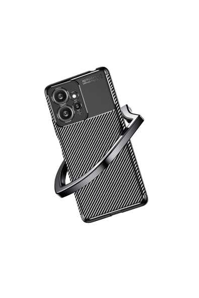 Xiaomi Redmi Note 12 Pro 4G ile Uyumlu Kılıf Karbon Delüx Parmak Izi Yapmayan Ultra Slim Tpu Silikon - Resim 5