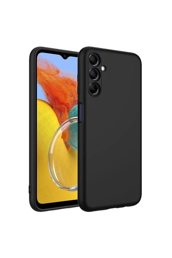 Samsung Galaxy M14 ile Uyumlu Kılıf Kadife Iç Yüzey Silikon Z-Mara Lansman Vieri Kılıf Siyah ürün görseli 1