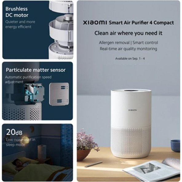 Xiaomi Smart Hava Temizleyicisi 4 Kompakt - 4