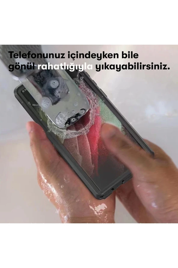 Samsung Galaxy S23 Ile Uyumlu Su Geçirmez Kılıf Ip68 Sertifika Waterprof 1 Saat 2 Metre Su Sızdırmaz - Resim 2