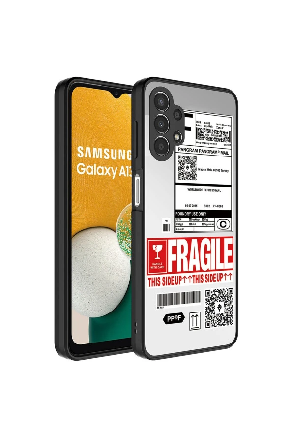 Samsung Galaxy A32 4g Ile Uyumlu Aynalı Fragi?le Desenli Kamera Korumalı Parlak Z- Mirror Kapak