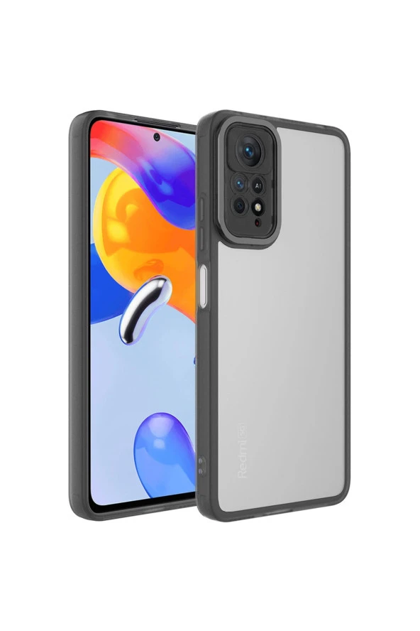 Xiaomi Redmi Note 11 Pro 5g Ile Uyumlu Kılıf Kamera Çerceve Korumalı Transparan Z-post Panoply Kapak ürün görseli