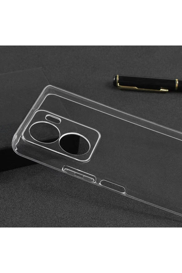 Vivo Y16 Ile Uyumlu Kılıf Süper Esnek Toz, Kirden Koruyan Silikon Süper Şeffaf - Resim 3