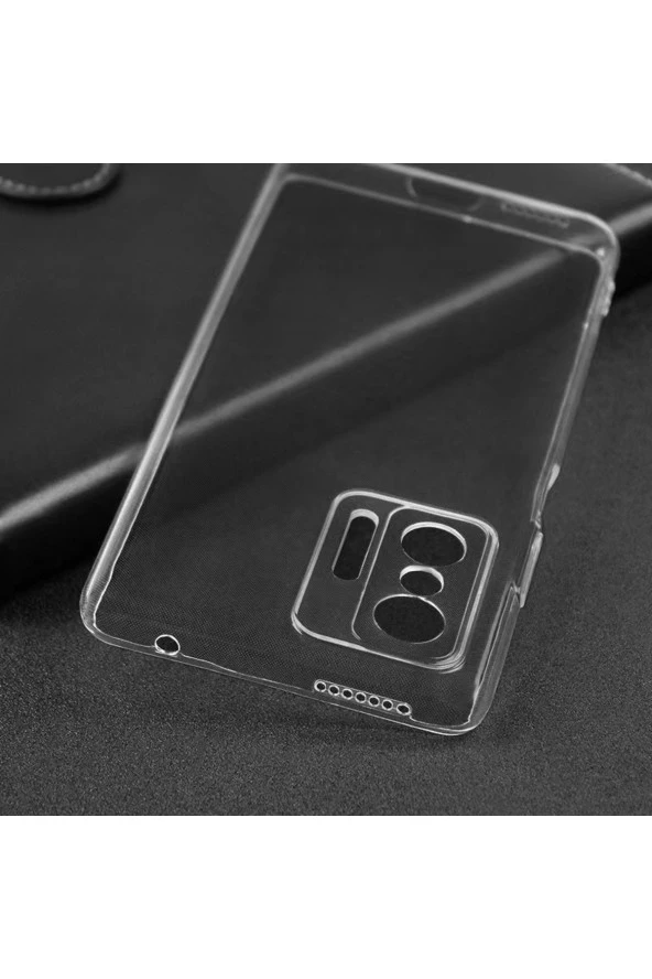 Xiaomi Mi 11t Pro 5g Ile Uyumlu Kılıf Süper Esnek Toz, Kirden Koruyan Silikon Süper Şeffaf - Resim 2