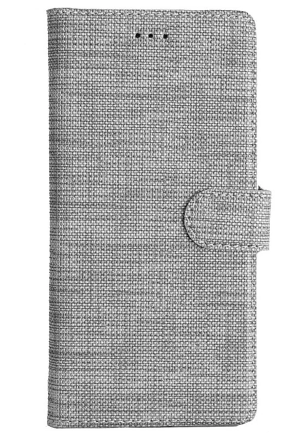 Samsung Galaxy A34 Ile Uyumlu Kılıf Stand Olan Kartvizitli Ve Para Gözlü Kumaş Desen Cüzdan Kılıf ürün görseli