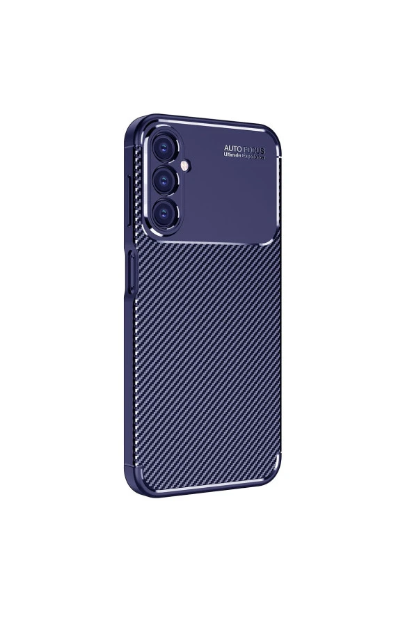 Galaxy A24 Ile Uyumlu Kılıf Karbon Delüx Parmak Izi Yapmayan Ultra Slim Tpu Silikon Lacivert ürün görseli