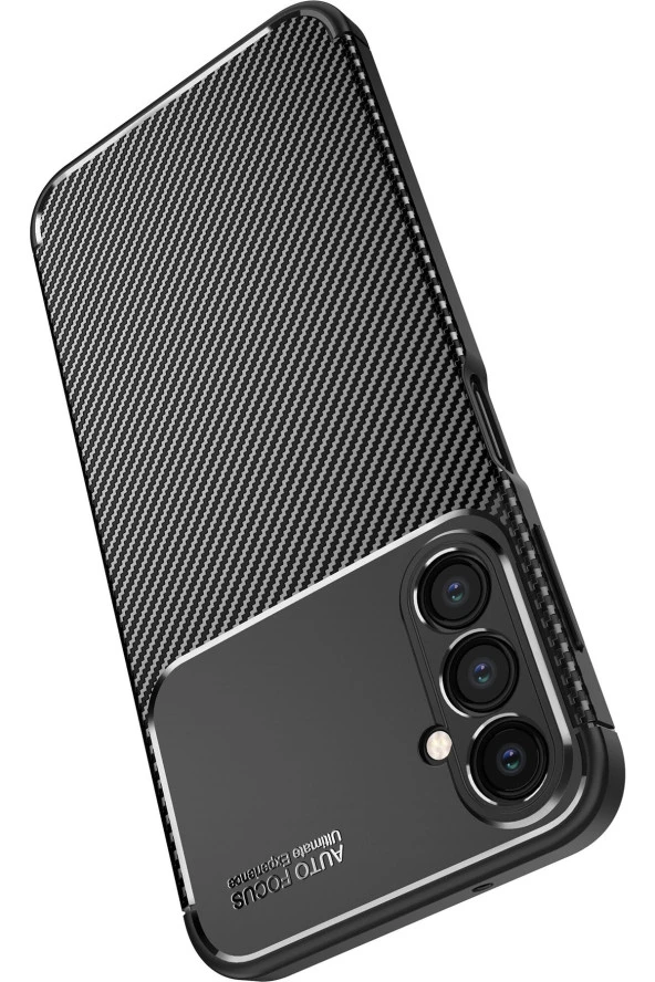 Galaxy A24 Ile Uyumlu Kılıf Karbon Delüx Parmak Izi Yapmayan Ultra Slim Tpu Silikon Lacivert - Resim 3