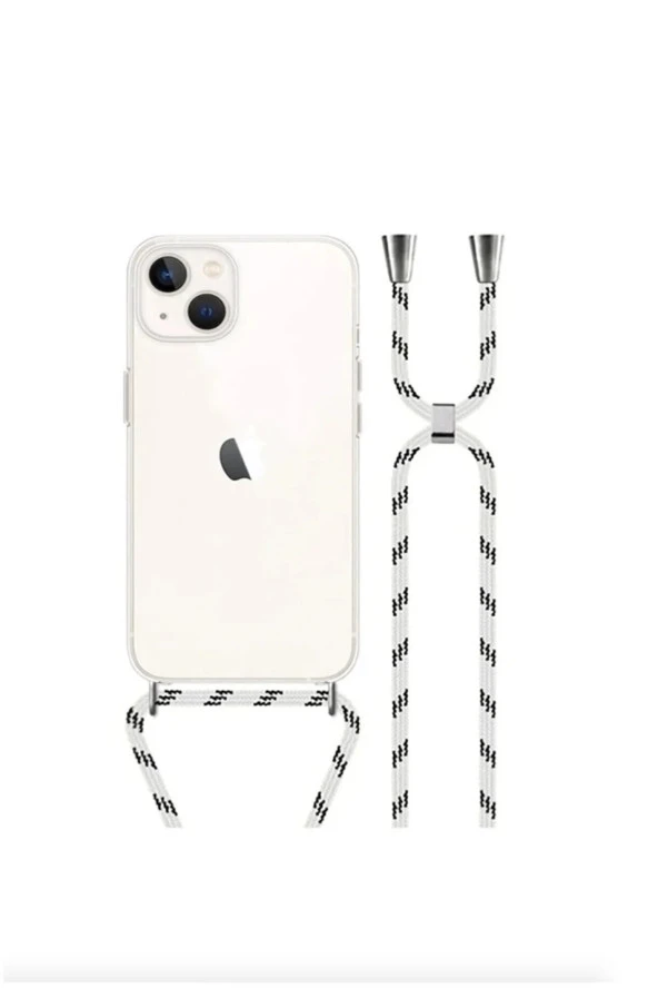 Iphone 11 Ile Uyumlu Ipli Boyun Askılı Silikon Kılıf Şeffaf Renk Kartlıklı Dulcet Epiphany Kılıf - 3