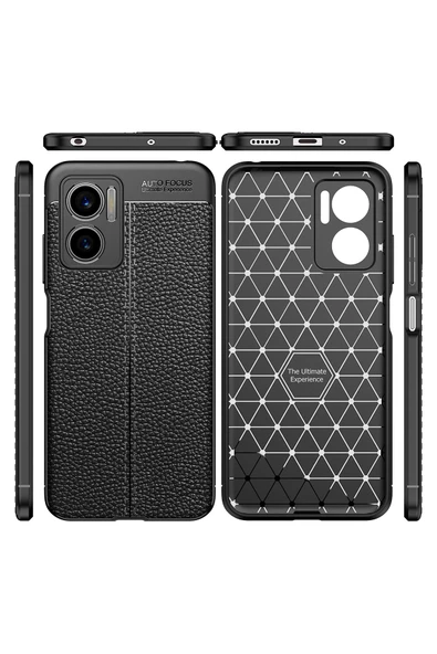 Xiaomi Redmi Note 11e Ile Uyumlu Silikon Kılıf Niss Silikon Deri Görünümlü Ultra Slim Fit Kılıf Laci - Resim 5