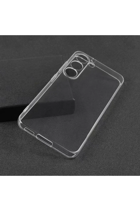 Galaxy A04e Ile Uyumlu Kılıf Süper Pürüzsüz Yüzey Şeffaf Silikon Kapak - Resim 4