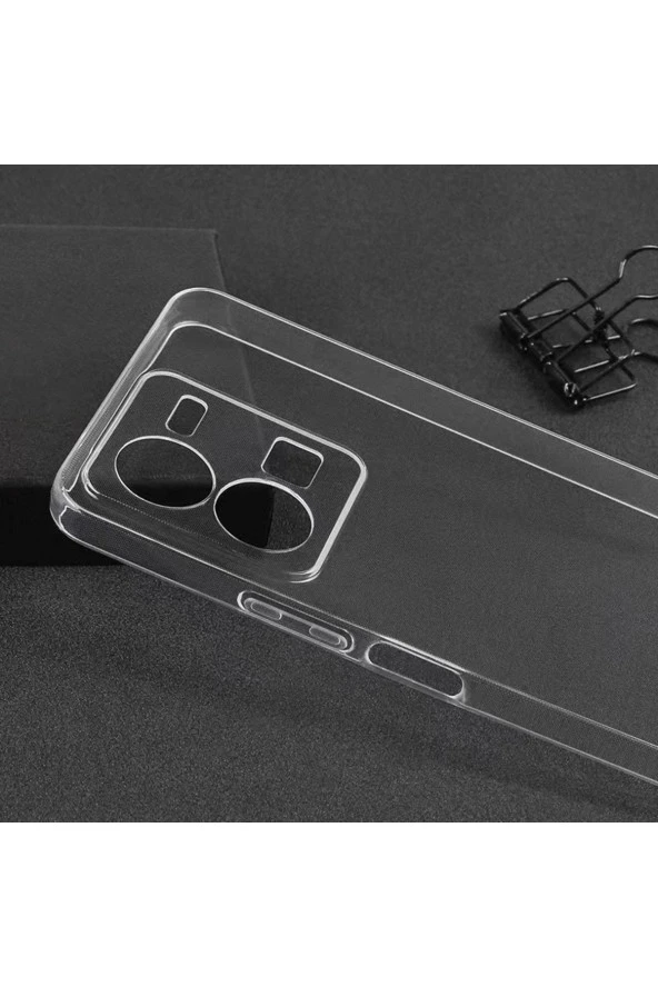 Vivo Y35 Ile Uyumlu Kılıf Süper Pürüzsüz Yüzey Şeffaf Silikon Kapak - Resim 3