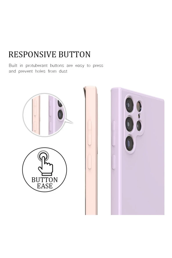 Galaxy S23 Ultra Ile Uyumlu Kılıf Kadife Iç Yüzey Silikon Z-mara Lansman Vieri Kılıf Kırmızı - Resim 4