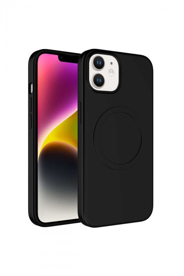 Iphone 14 Plus Ile Uyumlu Kılıf Magsafe Uyumlu Wireless Şarj Özellikli Pastel Color Silikon Kapak ürün görseli