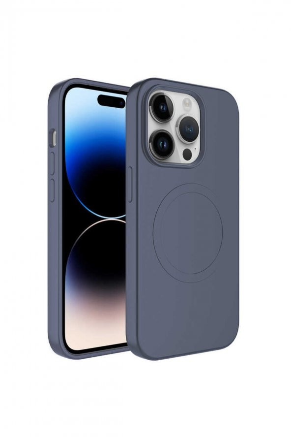 Iphone 12 Pro Max Ile Uyumlu Kılıf Magsafe Uyumlu Wireless Şarj Özellikli Pastel Color Silikon Kapak
