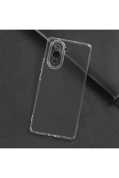 Huawei Nova 10 Ile Uyumlu Kılıf Süper Şeffaf Silikon Kapak - Resim 5