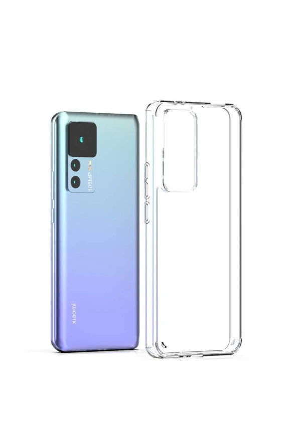 Xiaomi Mi 12t Ile Uyumlu Ultra Kılıf Cosse Silikon Şeffaf Kapak - Resim 4
