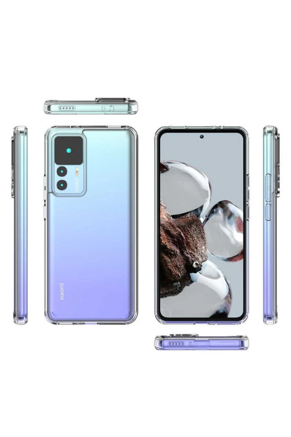 Xiaomi Mi 12t Ile Uyumlu Ultra Kılıf Cosse Silikon Şeffaf Kapak - Resim 3