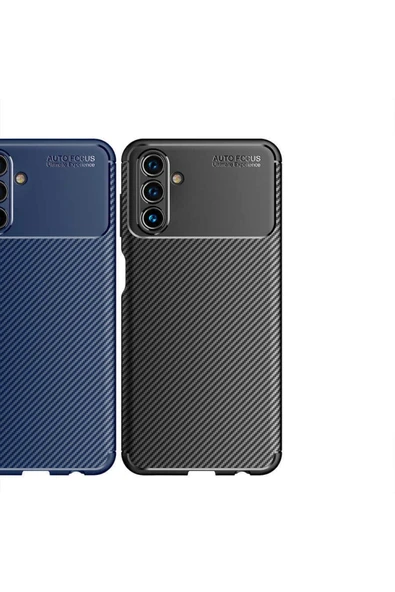 Galaxy A04s Ile Uyumlu Kılıf Karbon Delüx Tpu Silikon Siyah - Resim 5