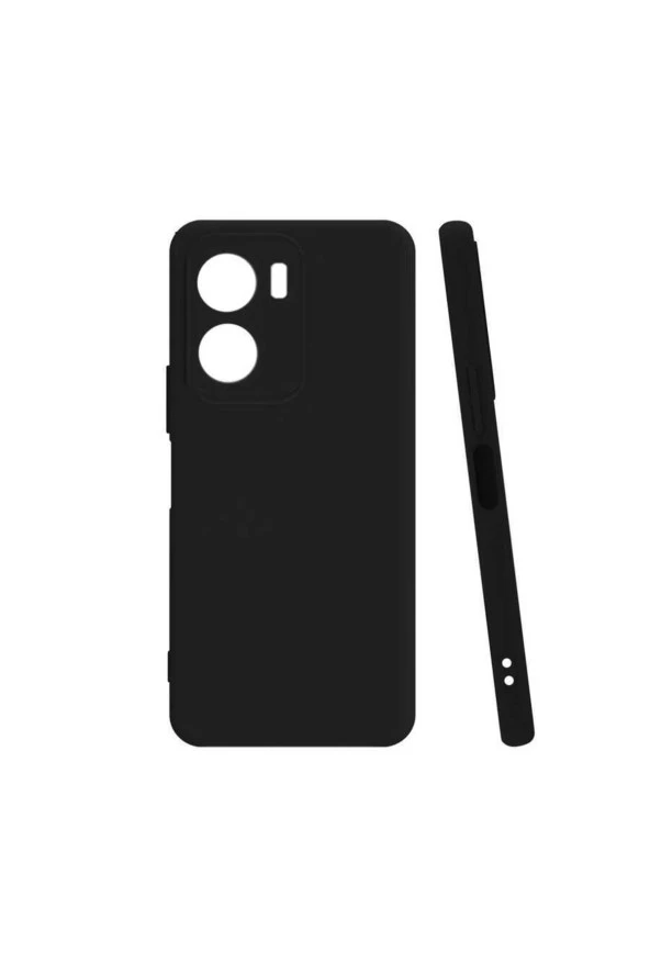 Vivo Y16 Ile Uyumlu Kılıf Soft Pürüzsüz Bye Silikon Siyah ürün görseli