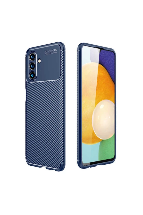 Galaxy A04s Ile Uyumlu Kılıf Karbon Delüx Tpu Silikon Lacivert ürün görseli