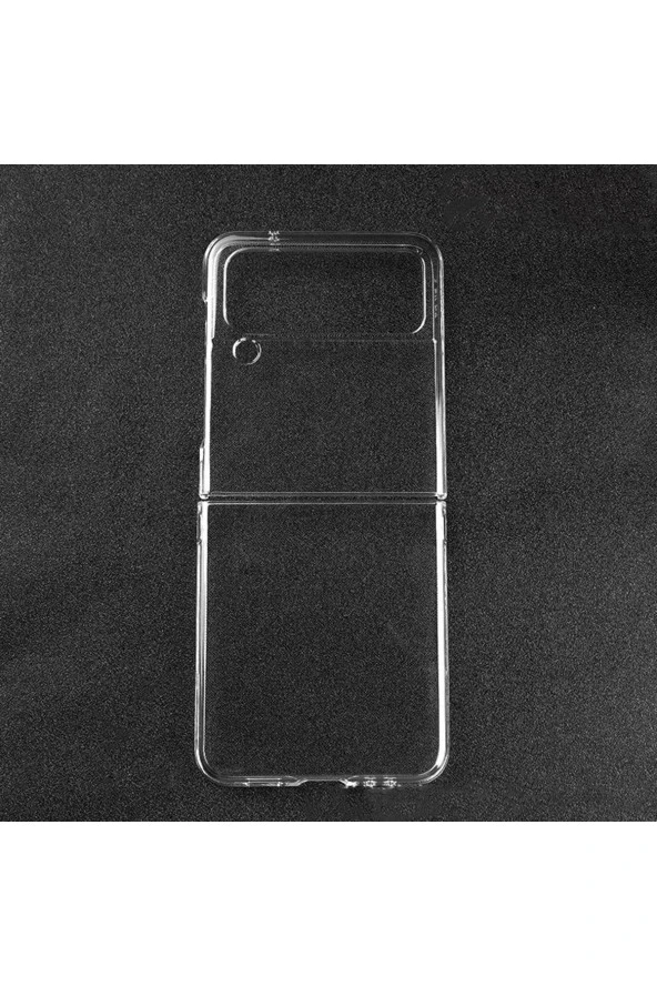 Galaxy Z Flip 4 Ile Uyumlu Kılıf Katlanabilen Şeffaf Flip 4 Ile Uyumlu Wonderful Kılıf Şeffaf - 4