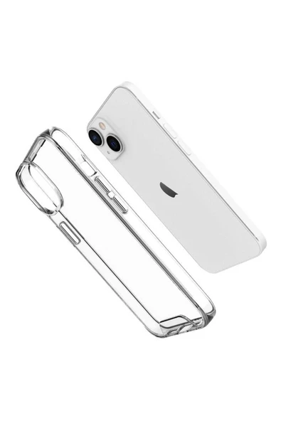 Apple Iphone 14 Plus Ile Uyumlu Kılıf Gard Silikon Darbe Emici Koruma Şeffaf - Resim 5
