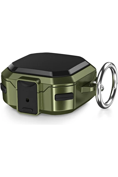 Galaxy Buds Live Ile Uyumlu Kılıf Darbeye Dayanıklı Bungalow Sert Koruyucu Kılıf + Askılık - Resim 5