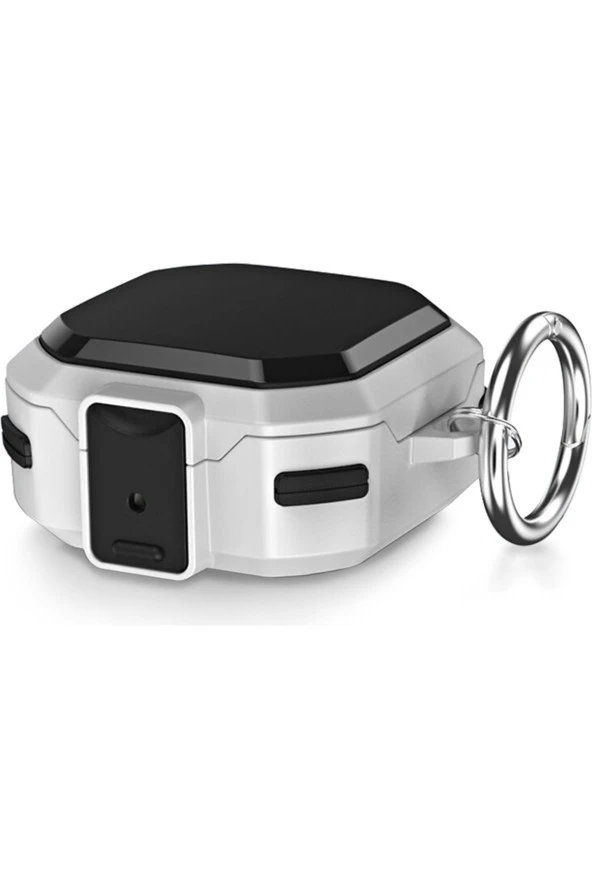 Galaxy Buds Live Ile Uyumlu Kılıf Darbeye Dayanıklı Bungalow Sert Koruyucu Kılıf + Askılık ürün görseli