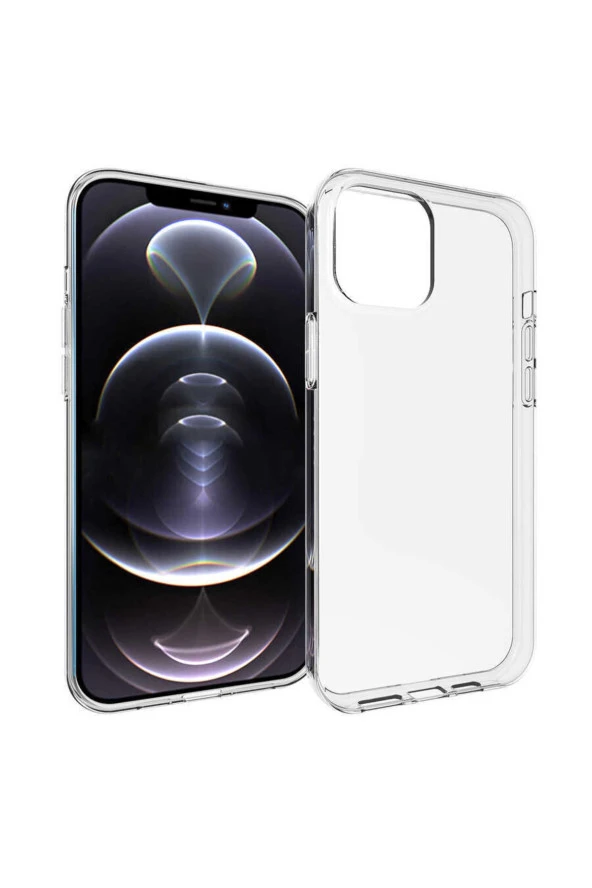 Iphone 14 Pro Max Ile Uyumlu Kılıf Süper Şeffaf Esnek Yapılı Toz Ve Kirden Koruyan Silikon - Resim 3