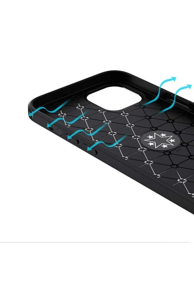 Iphone 14 Pro Max Ile Uyumlu Kılıf Yüzük Tutuculu Mıktanıslı,standlı Novel Silikon Siyah - Resim 5