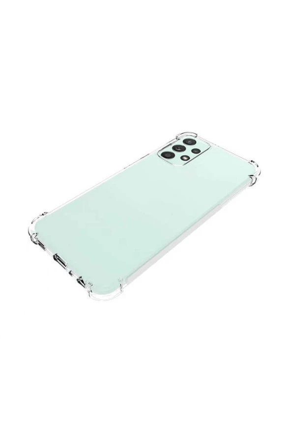 Galaxy A23 Kılıf Ile Uyumlu Kılıf Kamera Korumalı Clear Anti-shock Sert Arka Kapak Şeffaf - Resim 2
