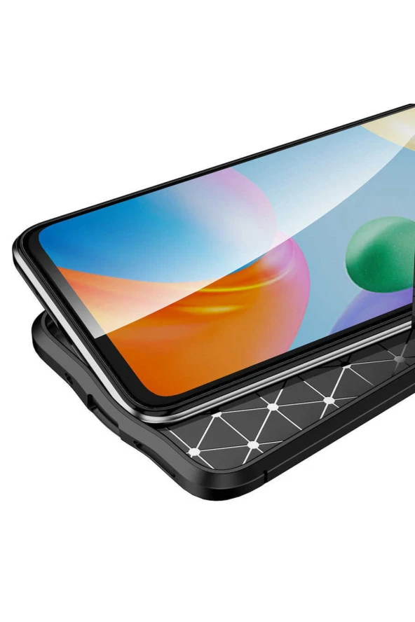 Xiaomi Redmi 10c Ile Uyumlu Kılıf Niss Silikon Deri Görünümlü Siyah - Resim 2