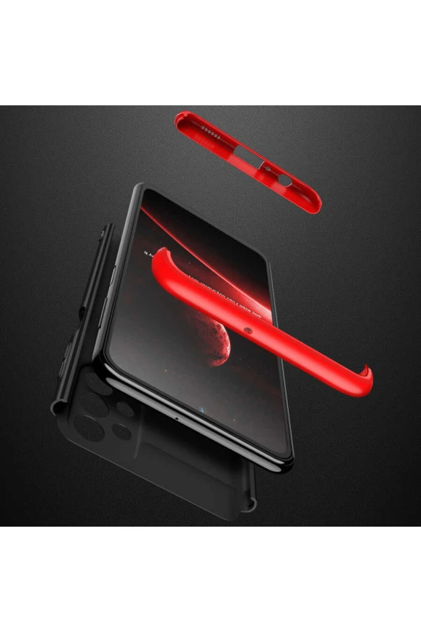 Galaxy A23 Ile Uyumlu Kılıf Soft Hard Koruma Ays Kırmızı - Resim 2