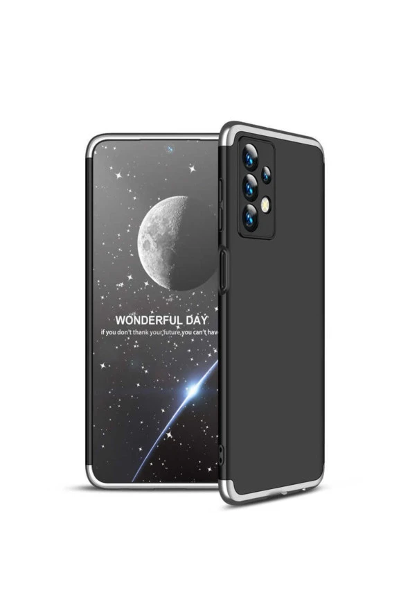 Galaxy A23 Ile Uyumlu Kılıf Soft Hard Koruma Ays Siyah-gri ürün görseli