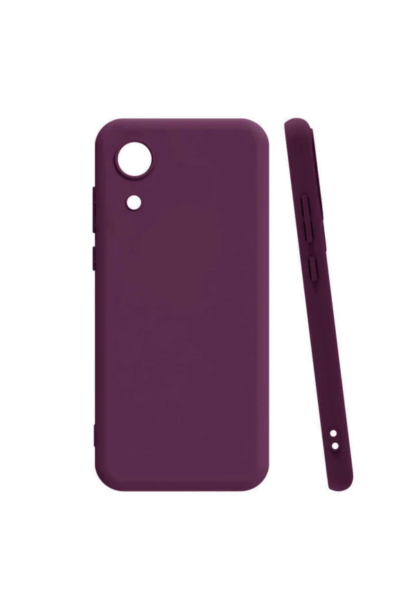 Galaxy A03 Core Kılıf Ile Uyumlu Kılıf Bye Silikon Mor ürün görseli
